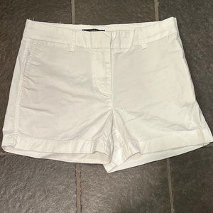 J. Crew 4” stretch chino white shorts, 2